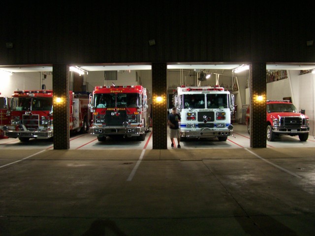 Charles Tanker 2 fills in at our Station while we operate on a multi-alarm brush fire 