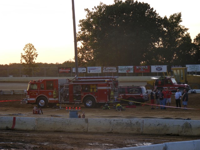 Units from &quot;The Deuce&quot; at the Demolition Derby standby