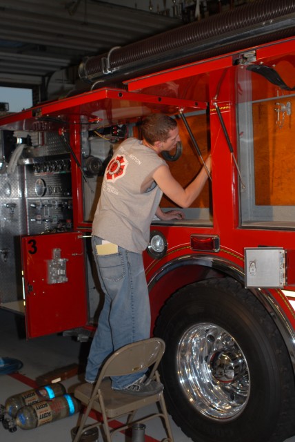 Scottie B working on Engine 21