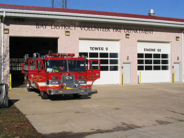 Engine 21 at Station 9 on a transfer 