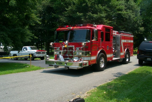 Engine 23 at the July 4th Parade in Golden Beach 