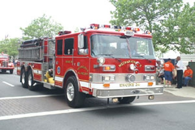 Engine-24 rolling through Ocean City for the MSFA parade.