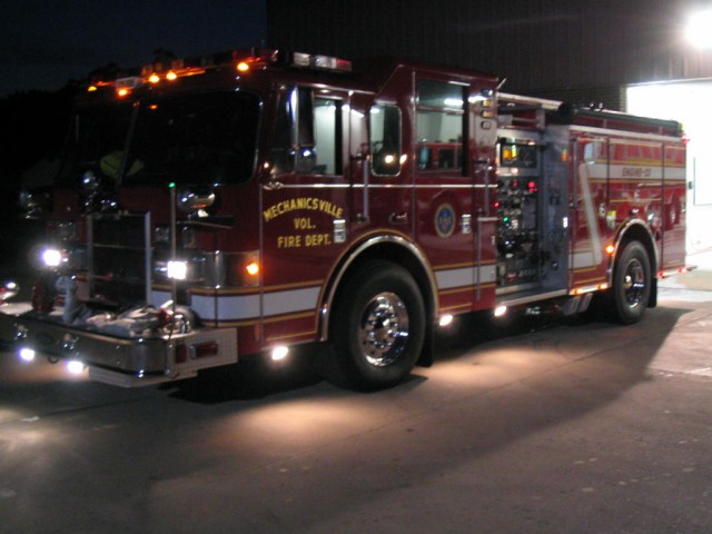 Engine 23 after personnel spent approximately 10 hours cleaning and detailing her