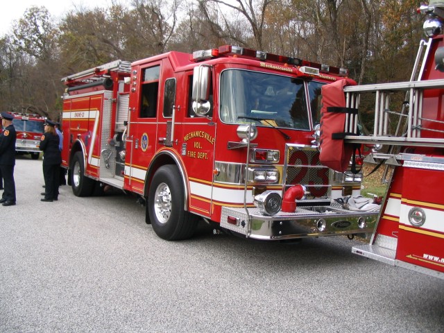 Engine-23 at the funeral services for Life Member Lacey