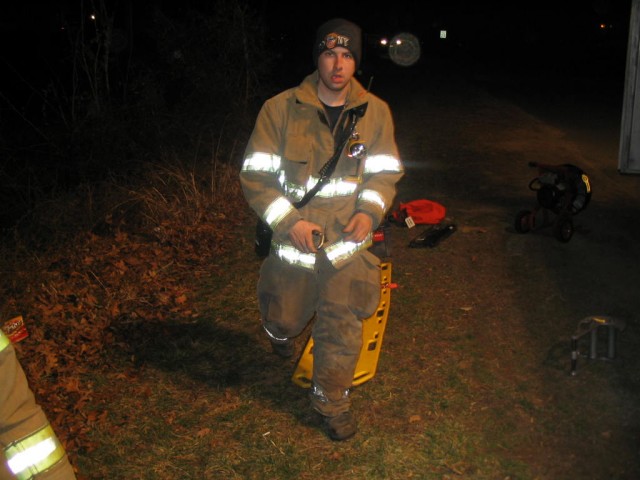 Lieutenant Hemming on a recent training exercise