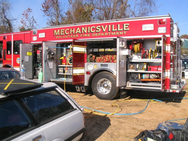 Squad 2 being utilized at Firefighter 2 Training