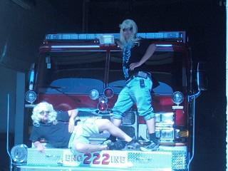 Colvin and Joe posing on new Engine 222