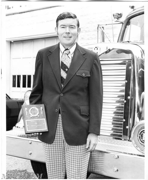 Jimmy Burroughs 1972 Fireman of The Year