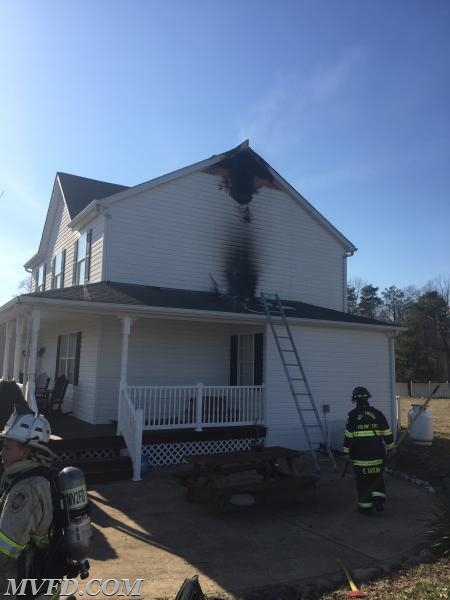 Firefighters made quick work of this fire on Zane Court in Mechanicsville