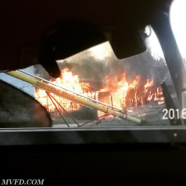 Units responded to this barn fire off of Lockes Crossing Road