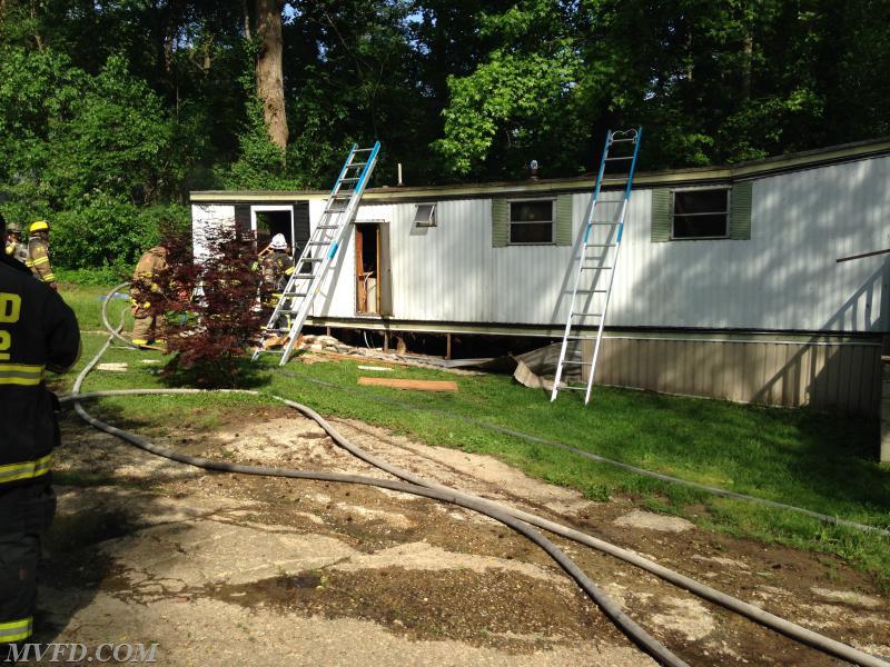 RES2CUE and TAN2KER responded to this mobile home fire in Charles County 