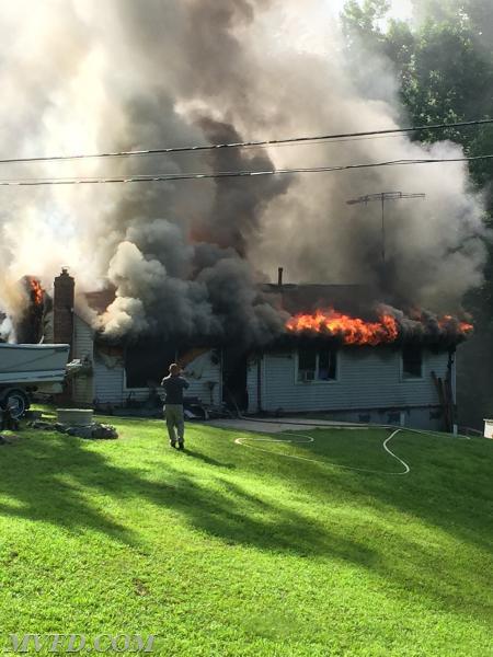 Units operated on this single family house fire off of Cat Creek Road in Sandgates.