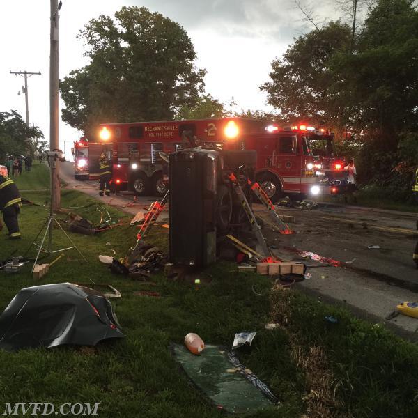 RES2CUE operating on the scene of this MVA with one trapped on Thompson Corner Road.