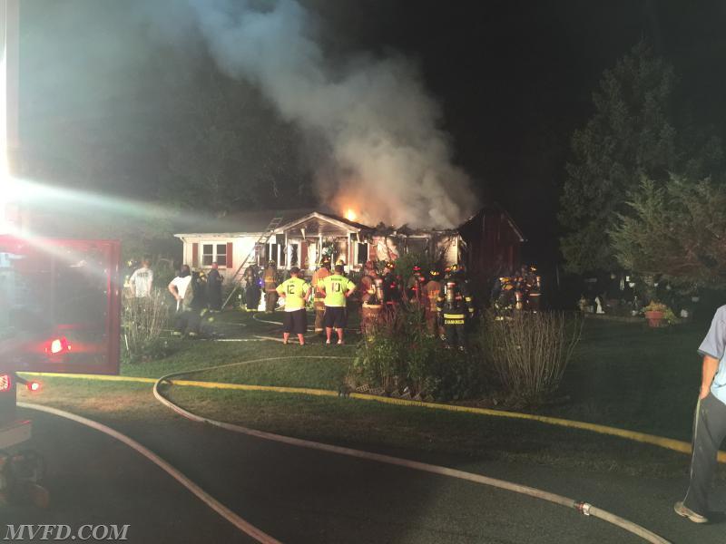 Units work this house fire off of Barnes Court in Oakville.