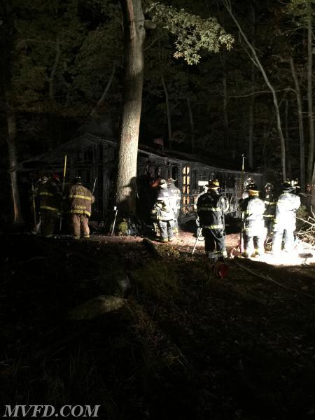 Crews responded to this abandoned house fire off of Shoreview Drive in Golden Beach.