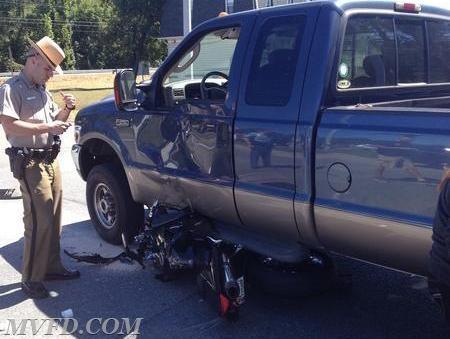 Units operate on this motor vehicle accident on Three Notch Road in New Market 