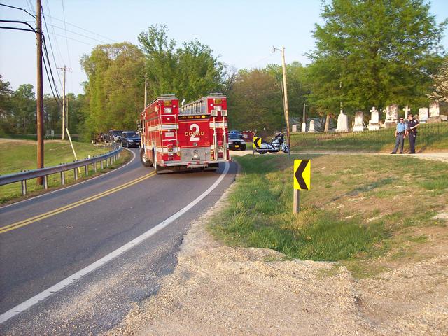 Motorcycle Accident with Flyout - Mechanicsville VFD