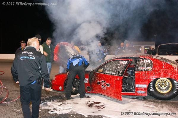 Car Fire with Burn Victim at MIR - Mechanicsville VFD