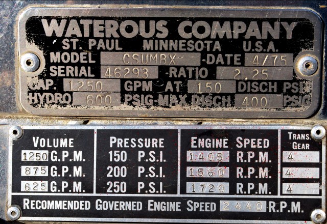 1976 Grumman/Oren Engine for Sale - Mechanicsville VFD